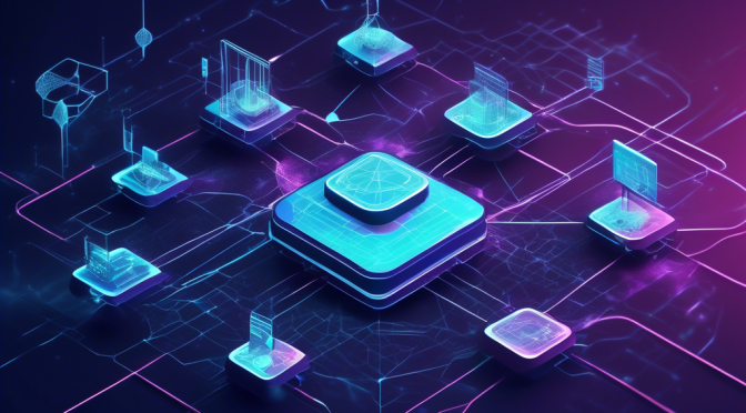 Create a digital illustration of a futuristic blockchain network, showcasing interconnected nodes labeled 'Canto Testnet'. Highlight features such as scalability, security, and user-friendly interfaces with holographic screens displaying data metrics. Include developers working collaboratively in a high-tech lab environment.